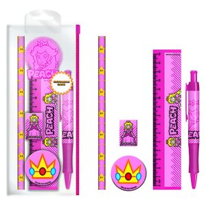Super Mario Bros Peach stationary set
