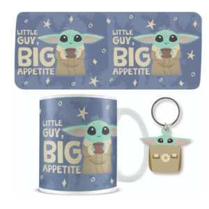 Star Wars Mandalorian Grogu Mug and keychain set