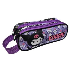 Hello Kitty Kuromi double pencil case