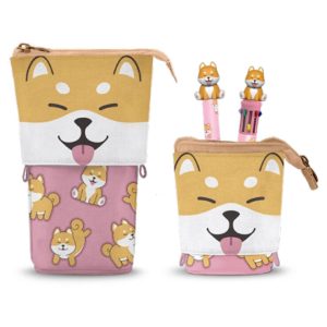 Oh My Pop! Shiba pencil casel + Pen 10 colours + erasable pen