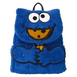 Loungefly Sesame Street Cookie Monster Plush backpack + purse