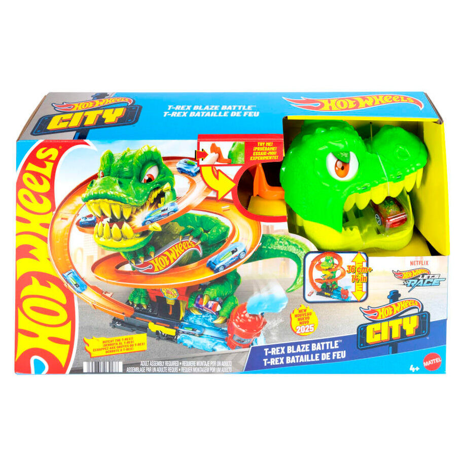 Hot Wheels City T-Rex Blaze Battle