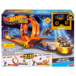 Hot Wheels Monster Trucks Loop and Flip Trophy Challenge