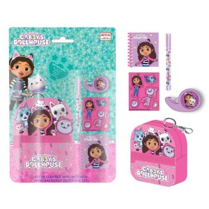 Gabbys Doll House Stationery mini backpack set