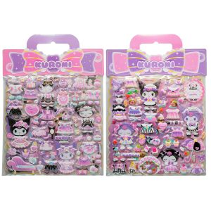 Hello Kitty Kuromi assorted Embossed stickers