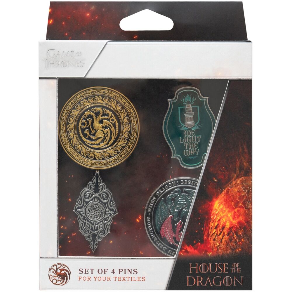 Game of Thrones House of the Dragon 4 pin set
