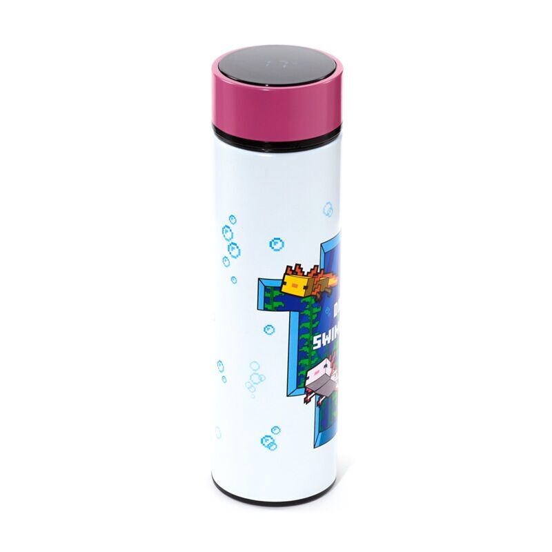 Minecraft Axolotl thermos stainless steel bottle thermometer 450ml - Image 5