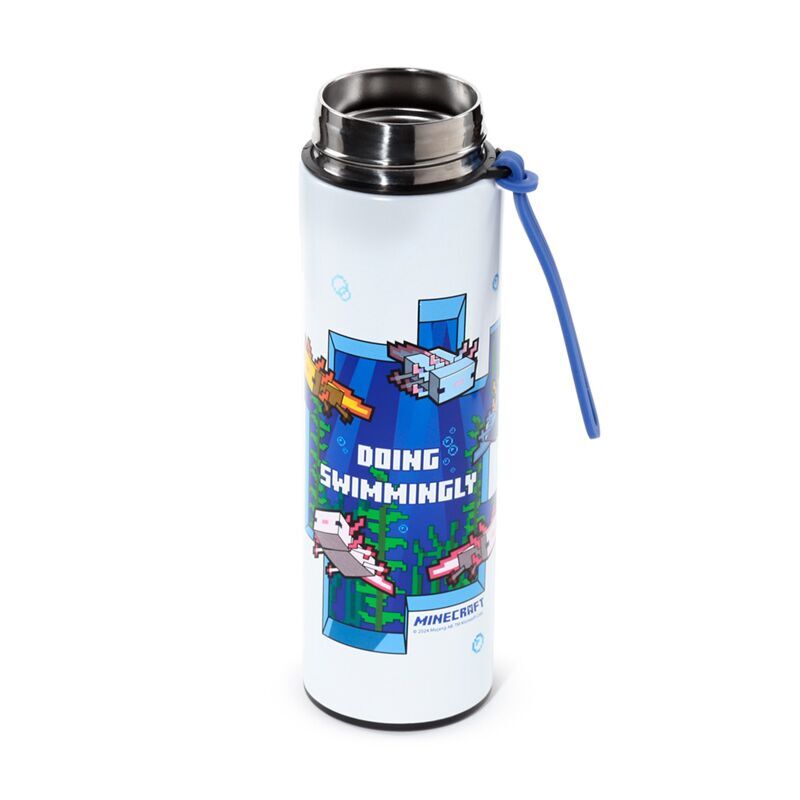 Minecraft Axolotl thermos stainless steel bottle thermometer 450ml - Image 3