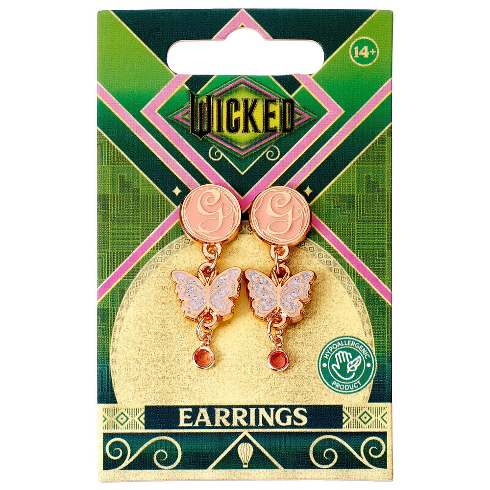 Wicked Glinda Butterfly earrings