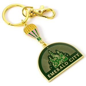 Wicked Hot Air Balloon Emerald City keychain