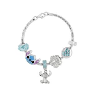 Disney Stitch charm bracelet silver