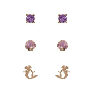 Disney The Little Mermaid Set 3 pairs of earrings