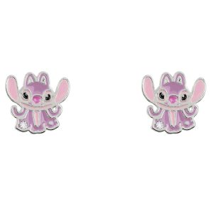 Disney Stitch Angel earrings silver