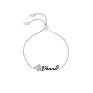 Disney Stitch Ohana bracelet silver