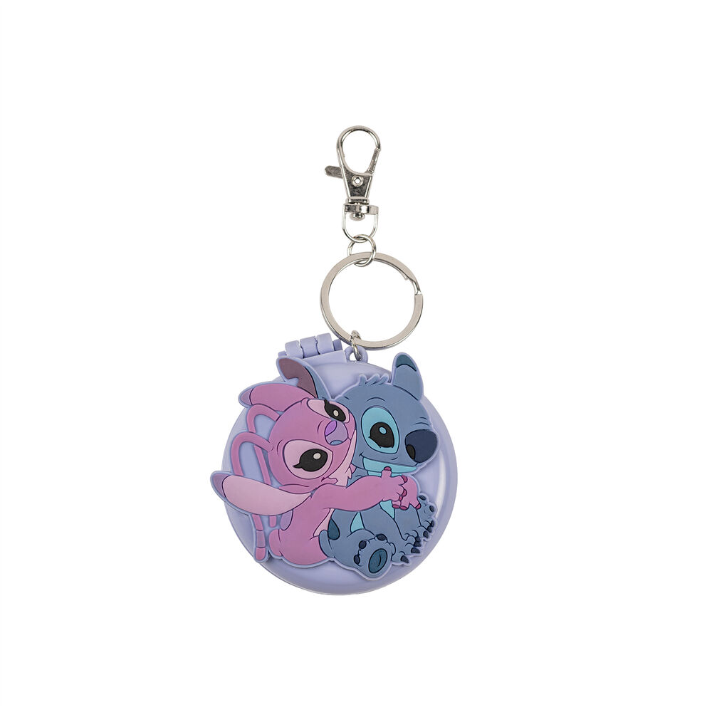 Disney Stitch & Angel Keychain brush and mirror