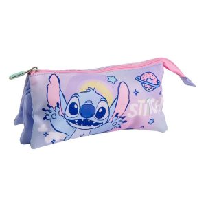 Disney Stitch triple pencil case