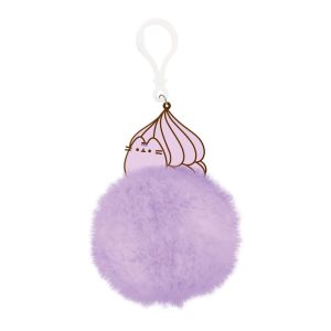 Pusheen pompom keychain