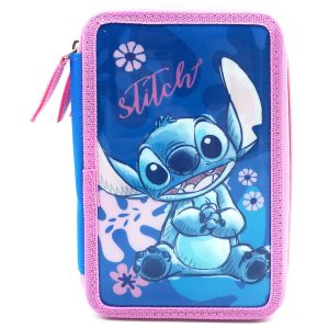 Disney Stitch triple pencil case