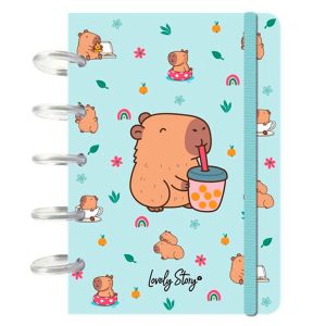Capibara Bubble Tea A6 notebook