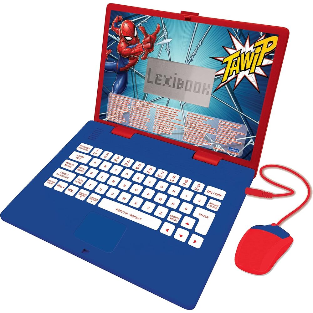 English - Portuguese Marvel Spiderman educational laptop