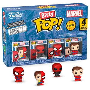 Blister 4 figures Bitty POP Marvel Spider-Man Parker Split