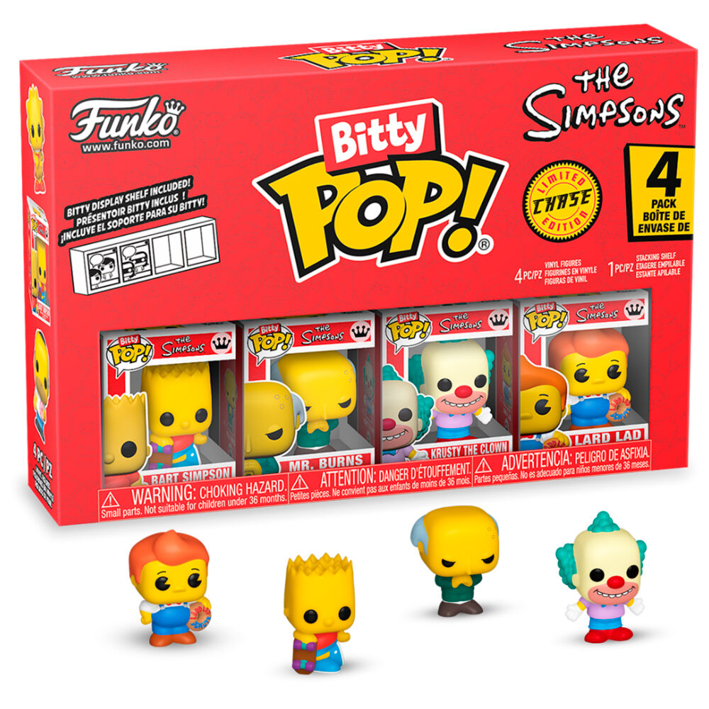 Blister 4 figures Bitty POP The Simpsons Bart