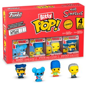 Blister 4 figures Bitty POP The Simpsons Itchy