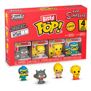 Blister 4 figures Bitty POP The Simpsons Scratchy