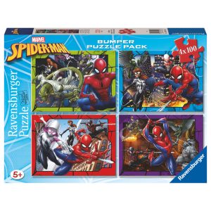 Marvel Spiderman puzzle 4x100pcs