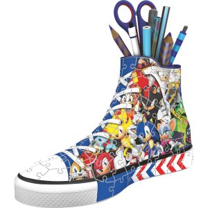 Sonic the Hedgehog Sneaker 3D puzzle pencil case 112pcs
