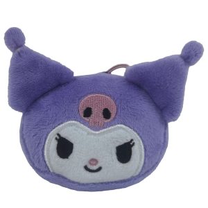 Hello Kitty Kuromi plush keychain