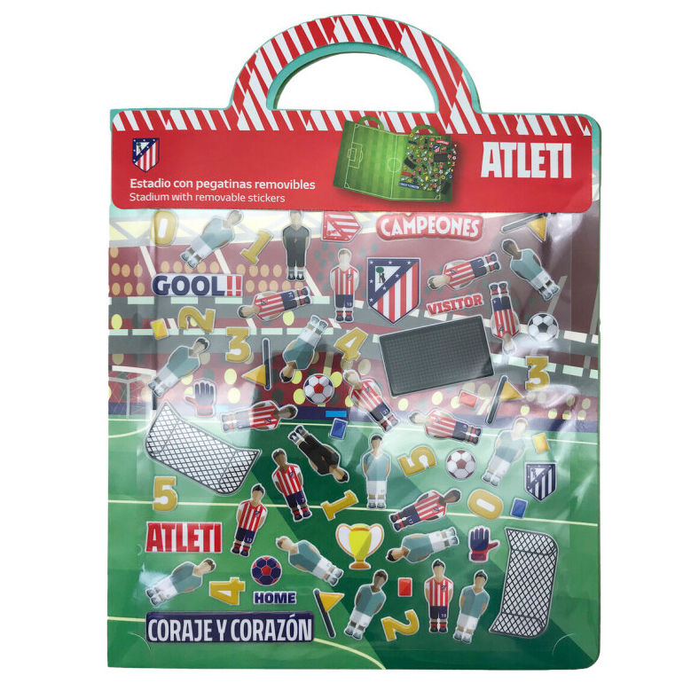 Atletico de Madrid reusable stadium 3D stickers book