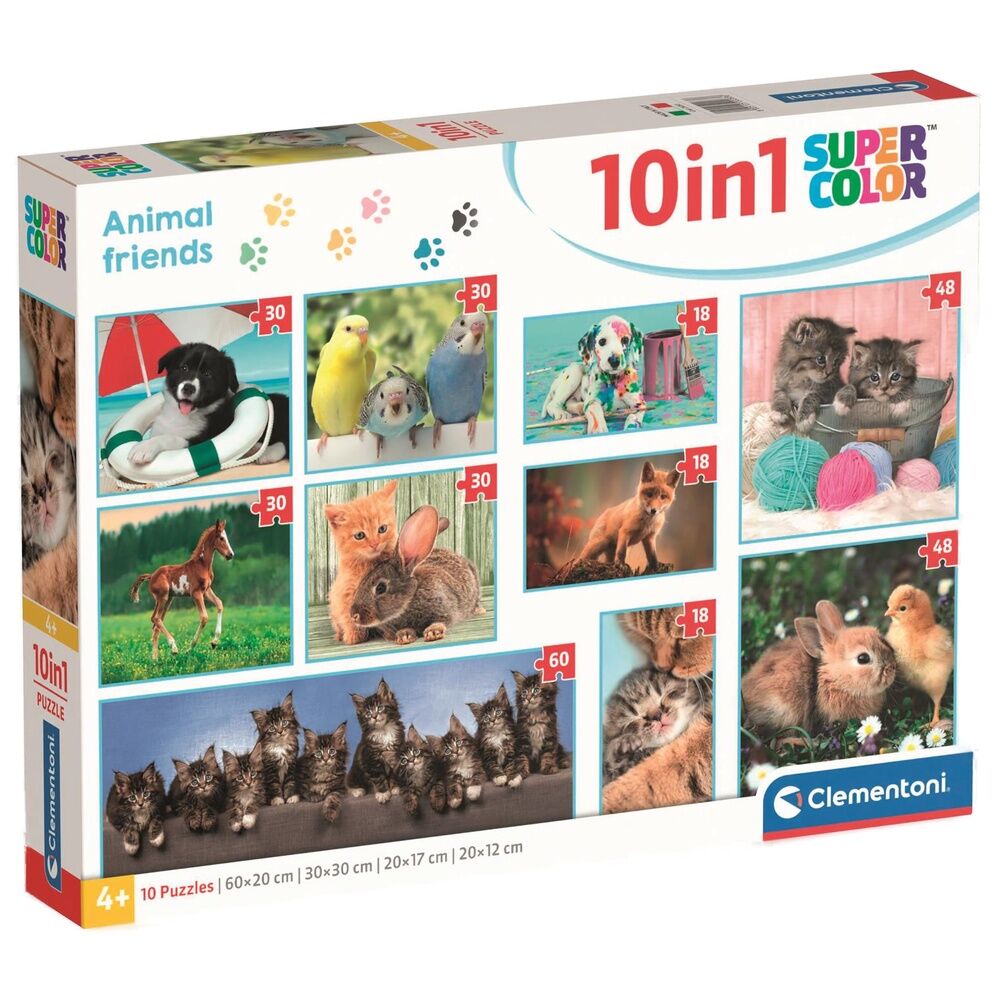 Animal Friends puzzle 18+30+48+60pzs