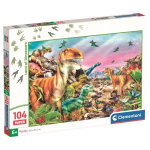 Dinosaur Land super puzzle 104pcs