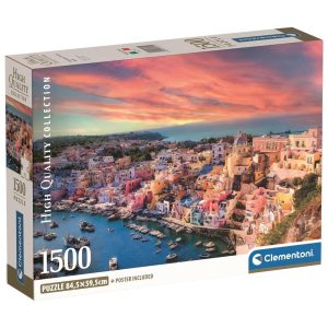 High Quality Picturesque Procida Island puzzle 1500pcs