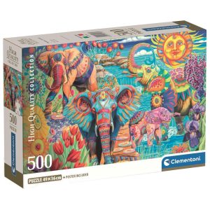 High Quality Elephants’ Carnival puzzle 500pcs