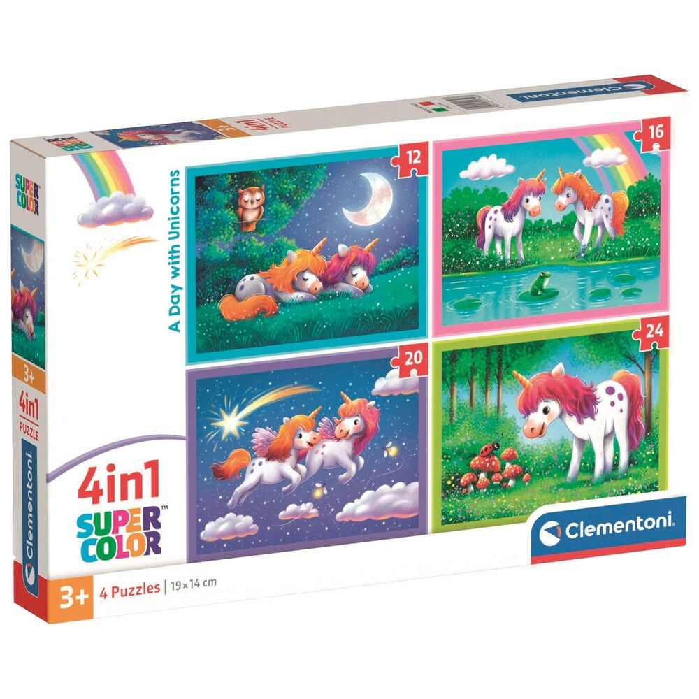 A Day with Unicorns puzzle 12+16+20+24pcs