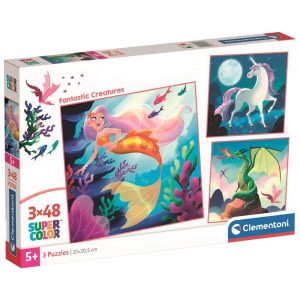 Fantastic Creatures puzzle 3x48pcs