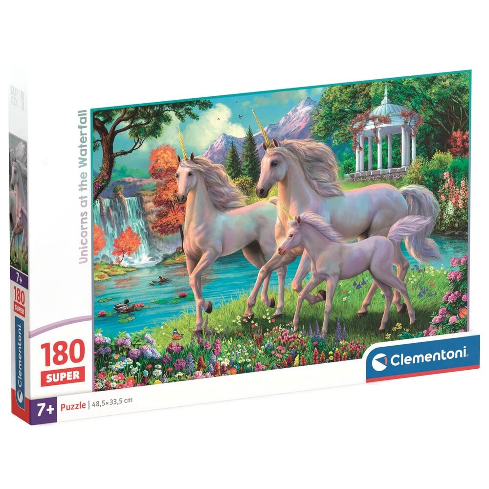 Unicorns at the Waterfall super puzzle 180pcs