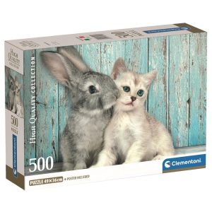 High Quality Cat Bunny puzzle 500pcs