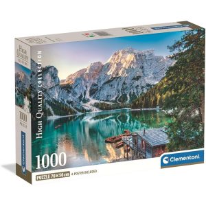 High Quality Emerald Lake Braies puzzle 1000pcs