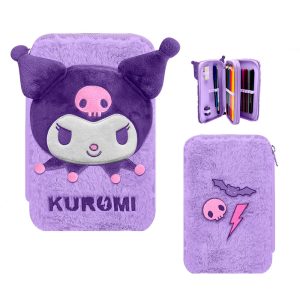 Hello Kitty Kuromi double pencil case
