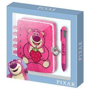 Disney Pixar Toy Story Lotso Strawberry Plush diary + pen