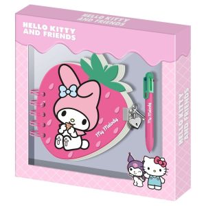 Hello Kitty and Friends My Melody Strawberry Diary + pen