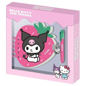 Hello Kitty and Friends Kuromi Strawberry Diary + pen