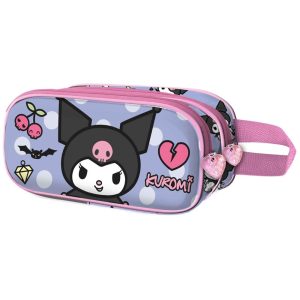 Hello Kitty and Friends Kuromi Rebel double 3D pencil case