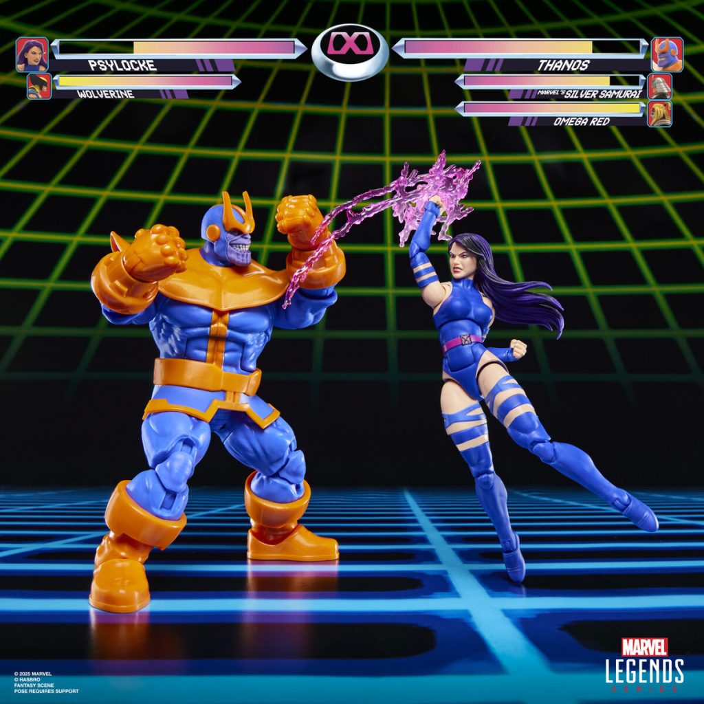 Marvel Legends Gameverse Psylocke vs Thanos pack 2 figures 15cm