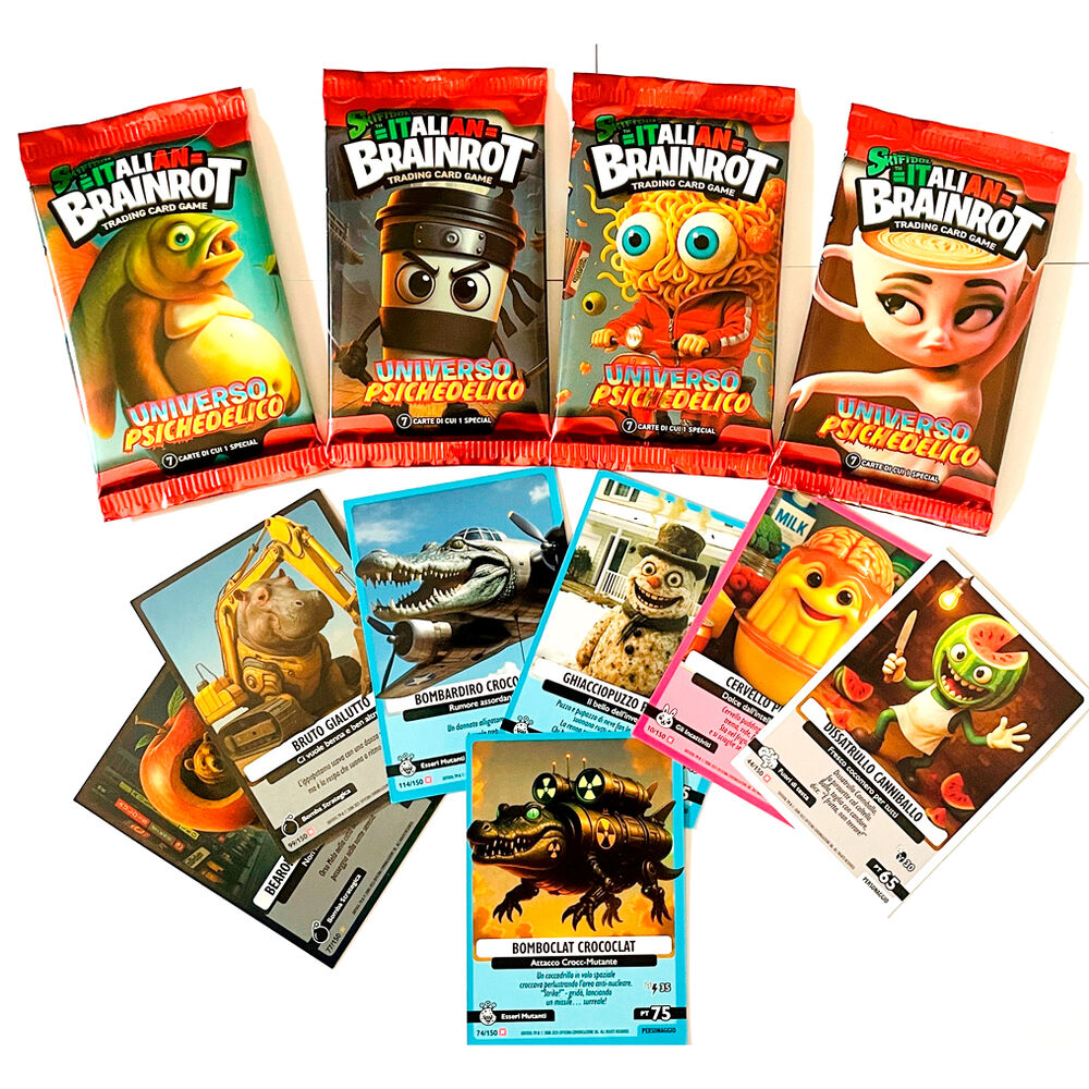 Italian Skifidol Italian Brainrot Universo Psichedelico assorted Envelope 7 Collectable cards