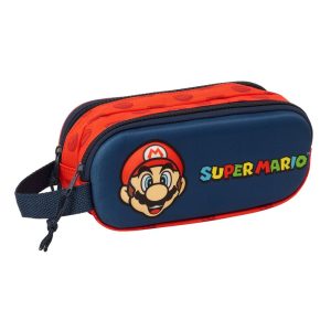 Super Mario Bros double 3D pencil case