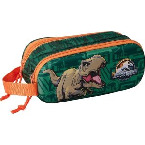 Jurassic World double 3D pencil case